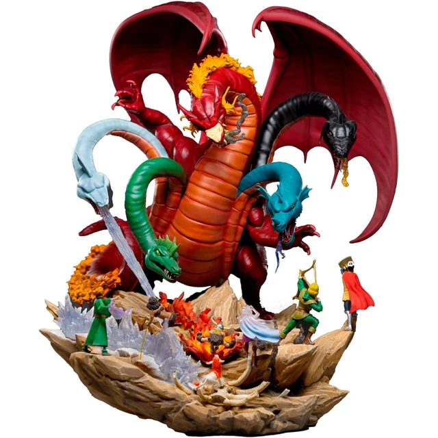 Iron Studios Dungeons and Dragons Tiamat Battle Diorama Demi Art 1/20 Scale Statue
