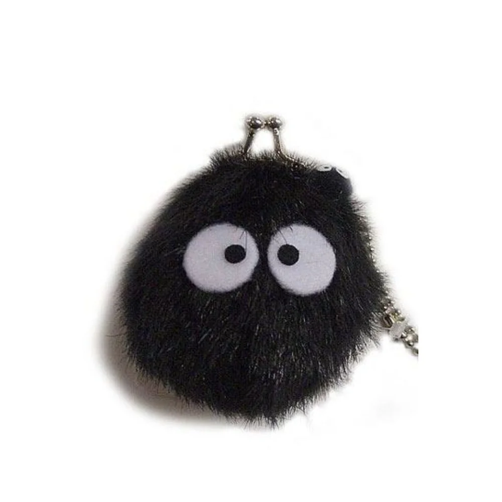 My Neighbor Totoro Mini Plush Coin Purse Soot Sprite 8 cm Image 1