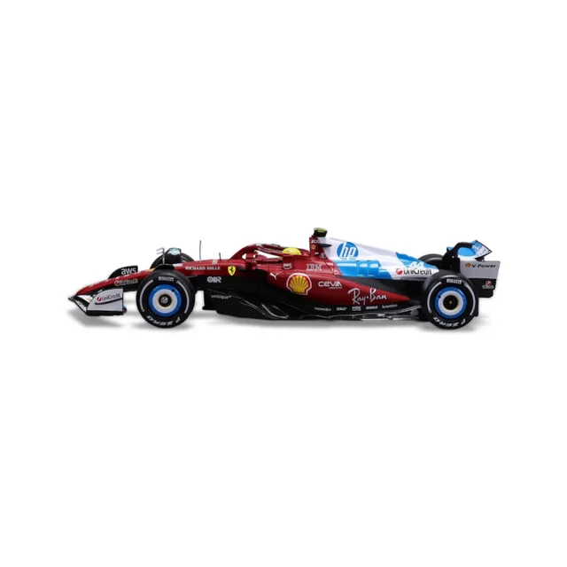 Bburago F1 Ferrari SF-25 2025 Hamilton With Helmet Miami GP 1:24 Scale Model