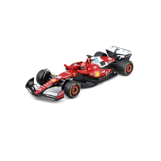 Bburago F1 Ferrari SF-25 2025 Leclerc With Helmet 1:43 Scale Model