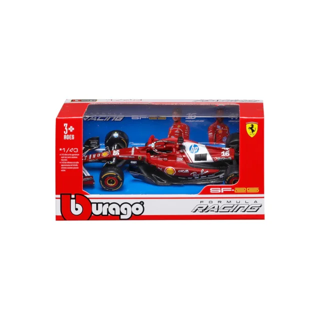 Bburago F1 Ferrari SF-25 2025 Leclerc 1:43 Scale Model