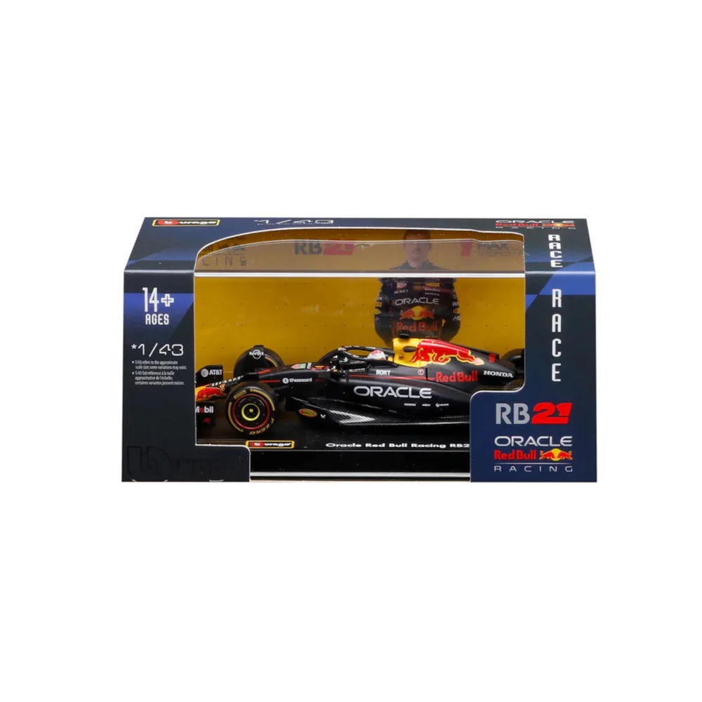 Bburago F1 Red Bull Racing RB21 2025 Verstappen With Helmet 1:43 Scale Model Image 1