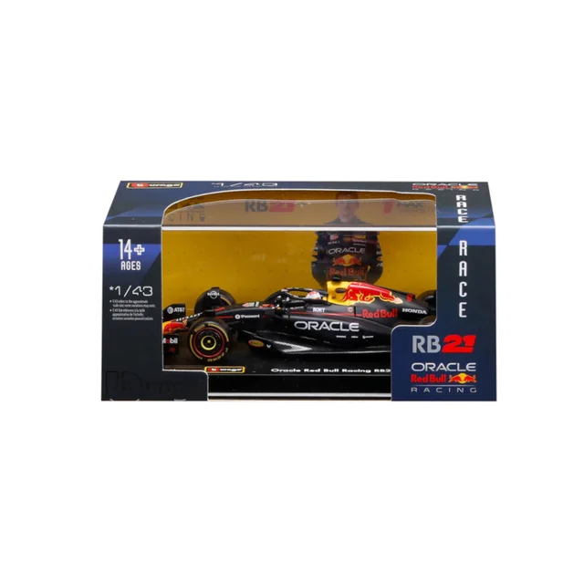 Bburago F1 Red Bull Racing RB21 2025 Verstappen With Helmet 1:43 Scale Model