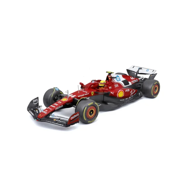 Bburago F1 Ferrari SF-25 2025 Hamilton With Helmet 1:18 Scale Model