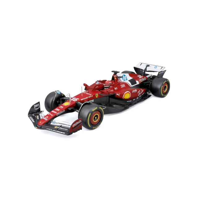 Bburago F1 Ferrari SF-25 2025 Leclerc With Helmet 1:18 Scale Model
