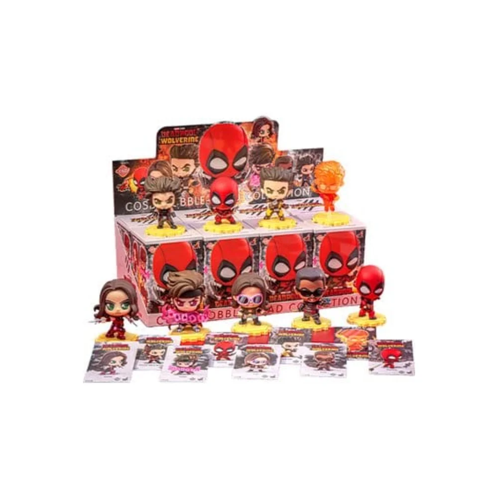 Deadpool & Wolverine Cosbi Mini Figures 9 cm Series 2 Blind Box Display (8) Image 1