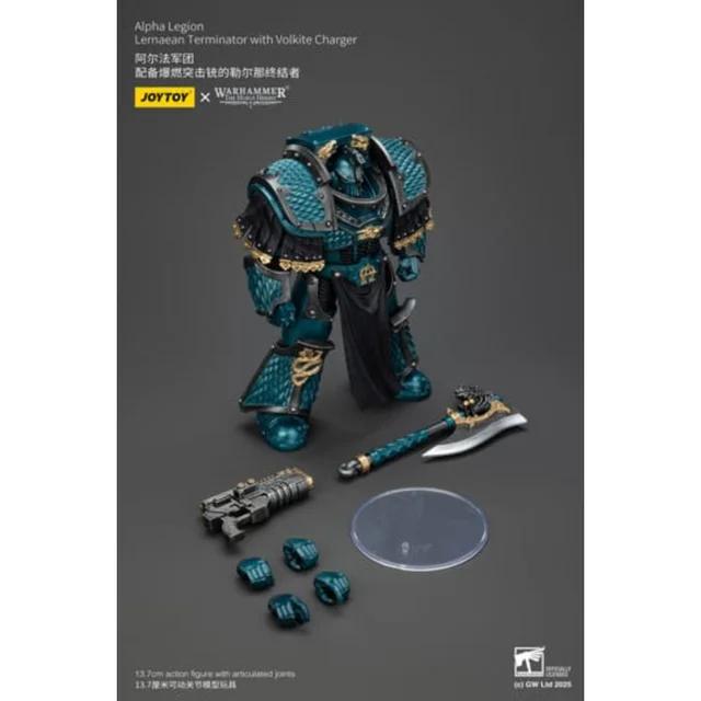 Warhammer The Horus Heresy Action Figure Alpha Legion Lernaean Terminator with Volkite Charger 20 cm