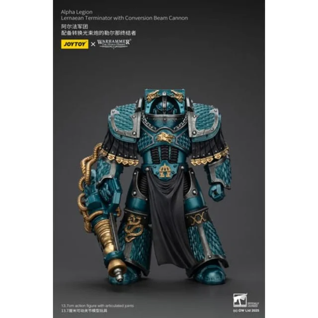 Warhammer The Horus Heresy Action Figure Alpha Legion Lernaean Terminator with Conversion Beam Cannon 20 cm