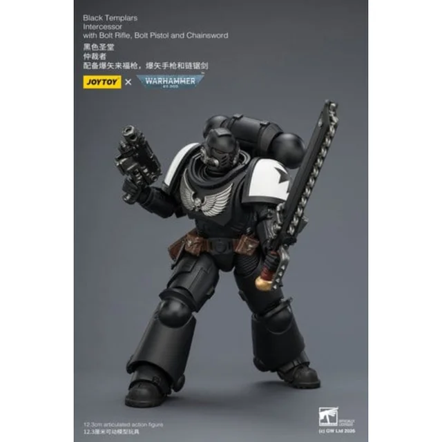 Warhammer 40,000 Action Figure Black Templars Intercessor 12 cm