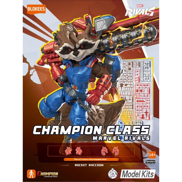 Blokees Model Kits - Marvel Rivals Champion Class 08 - Rocket Raccoon