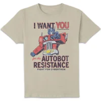 Transformers Autobot Resistance Men's T-Shirt - Cream - undefined undefined