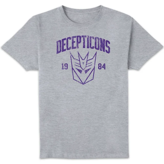 Transformers Decepticon Collegiate Men's T-Shirt - Grey