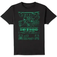 Transformers Optimus Prime Infographic Men's T-Shirt - Black