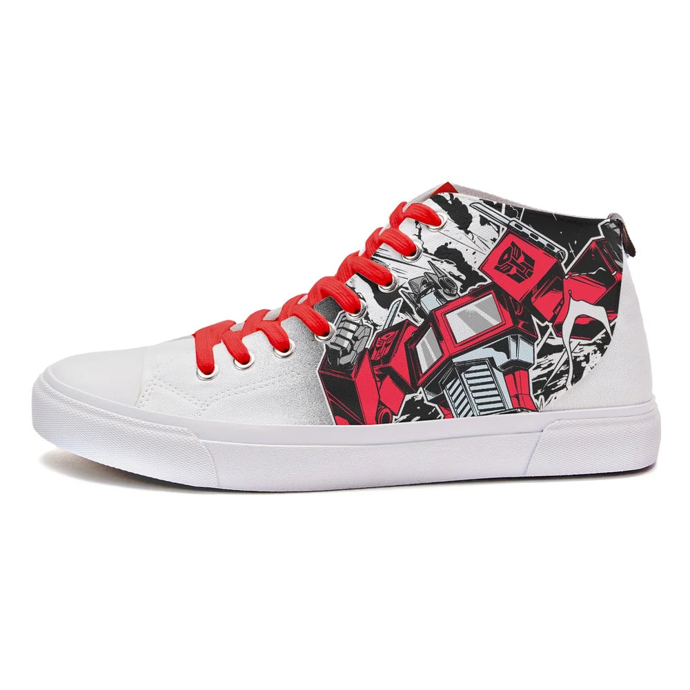 Akedo x Transformers Optimus Prime High Top - White - UK 5 / EU 38 / US Men's 5.5 / US Women's 7 Image 1