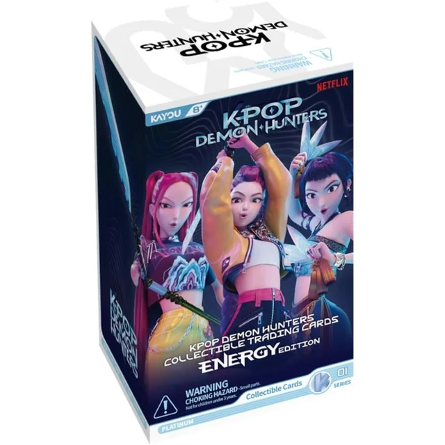 K-Pop Demon Hunters Collectible Trading Cards Energy Edition Foil Box (12 Packs)
