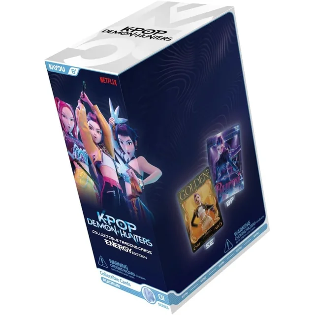 K-Pop Demon Hunters Collectible Trading Cards Energy Edition Foil Box (12 Packs)