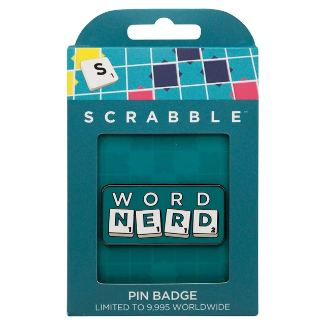 Scrabble™ - Limited Edition WORD NERD Pin Badge
