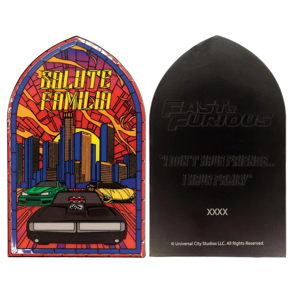 Fast & Furious - Stained Glass Style Metal Ingot Image 1