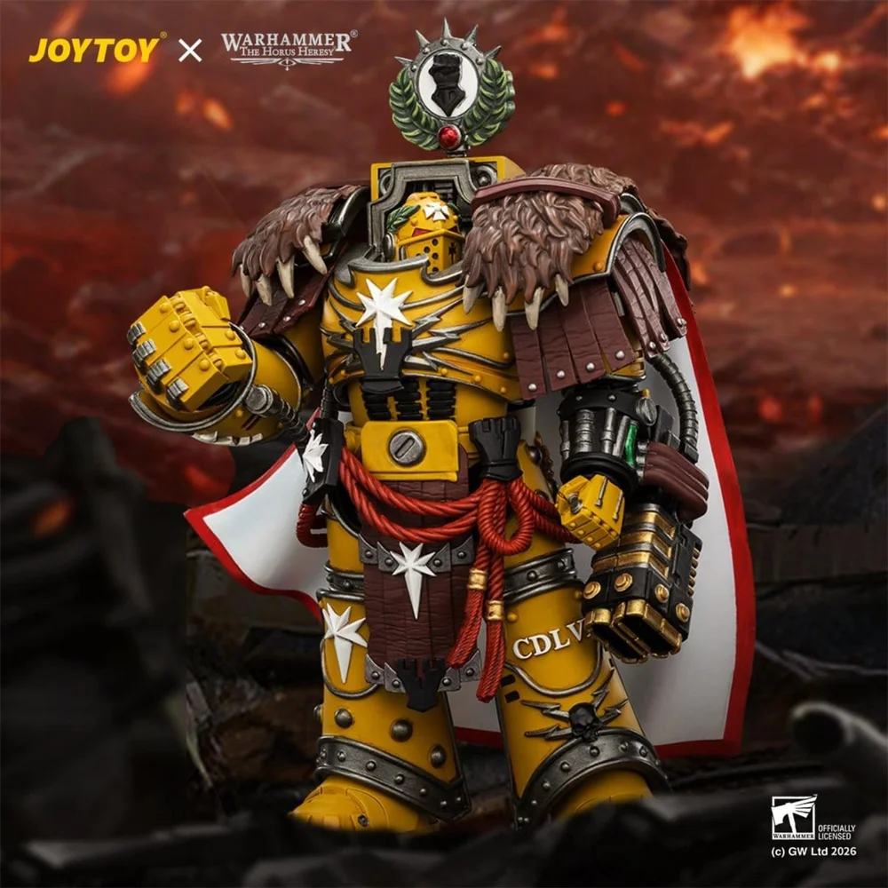 Warhammer Action Figure Imperial Fists Lord Castellan Evander Garrius, The Tyrant of Cthonia 14 cm Image 1