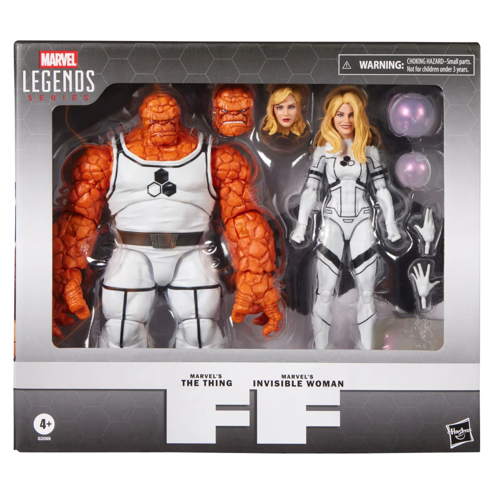 Marvel Legends Series Future Foundation Marvel's The Thing & Marvel's Invisible Woman, Fantastic Four Action Figures Image 1