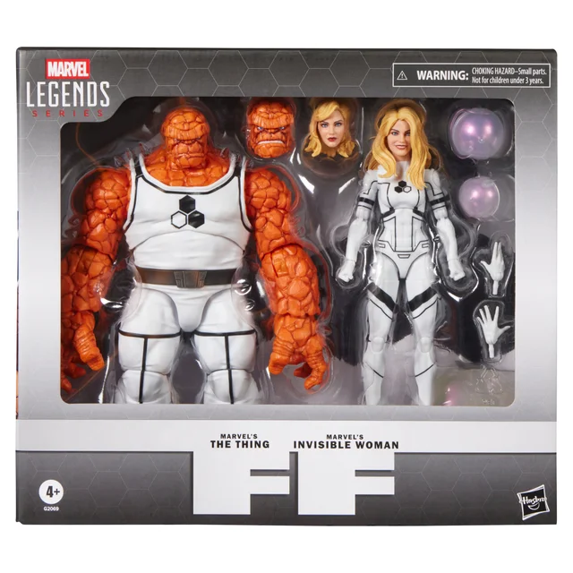 Marvel Legends Series Future Foundation Marvel's The Thing & Marvel's Invisible Woman, Fantastic Four Action Figures