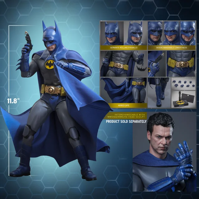 Hot Toys Exclusive DC Comics The Flash: Batman 1/6th Scale Statue (Blue & Grey Suit) (30cm)