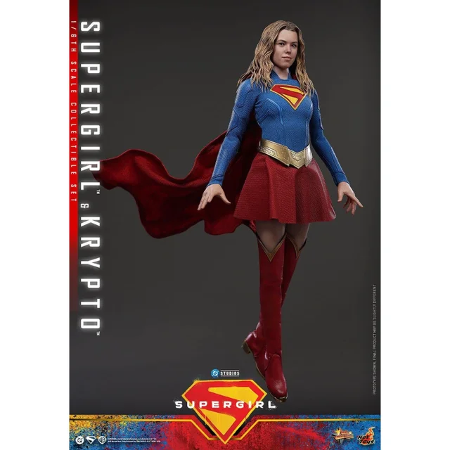 Hot Toys DC Comics Movie Masterpiece Action Figure Set Supergirl & Krypto 28 cm