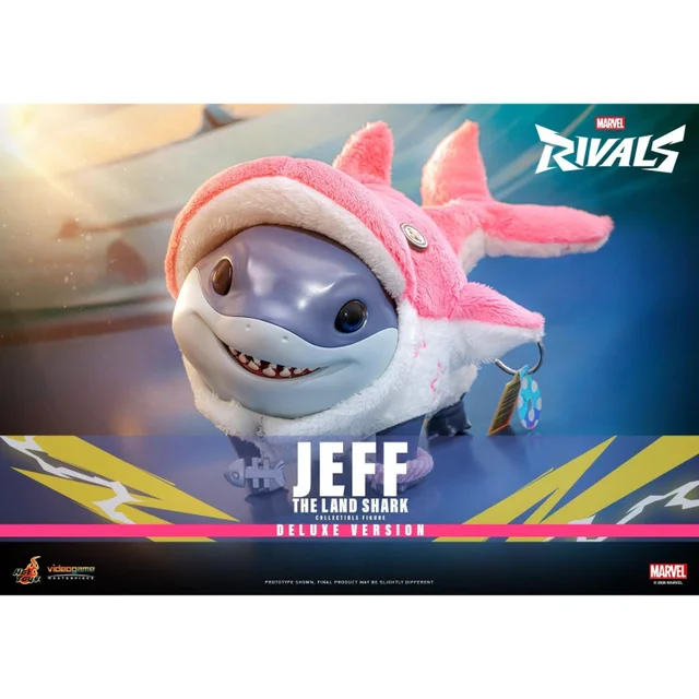 Hot Toys Marvel Rivals Videogame Masterpiece Series Action Figure Jeff the Land Shark (Deluxe Version) 11 cm