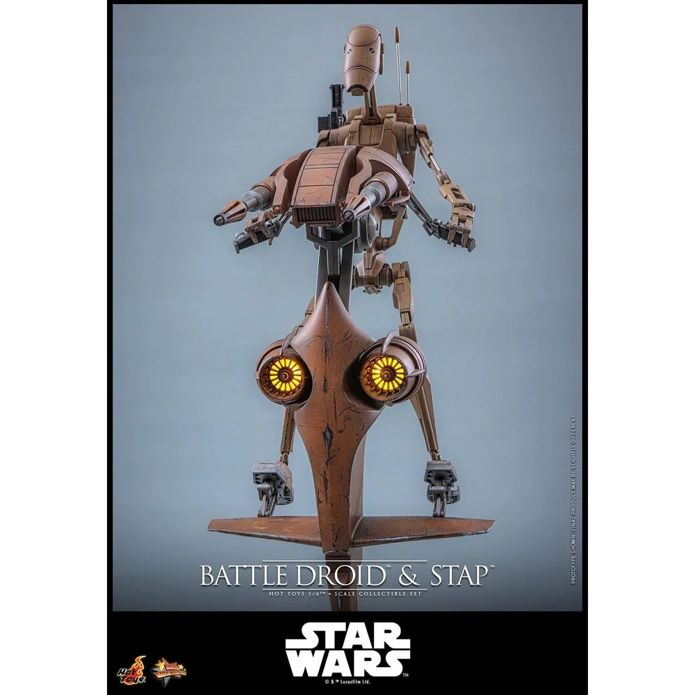Hot Toys 1/6 Battle Droid & STAP - Star Wars - The Phantom Menace Image 1