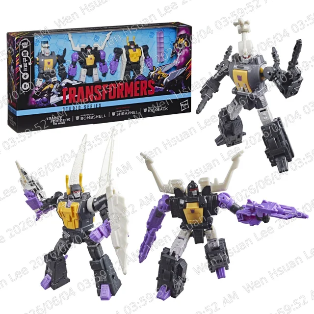 Transformers Toys Studio Series Insecticon 3-Pack, 14-cm Robot Action Figures, 8+