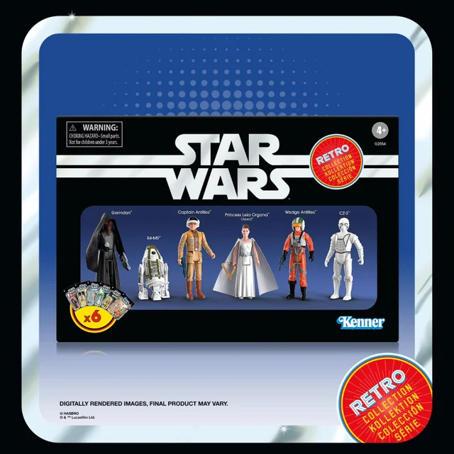 Star Wars Retro Collection Star Wars: A New Hope Episode IV Collectible 3.75 Inch Action Figure 6-Pack