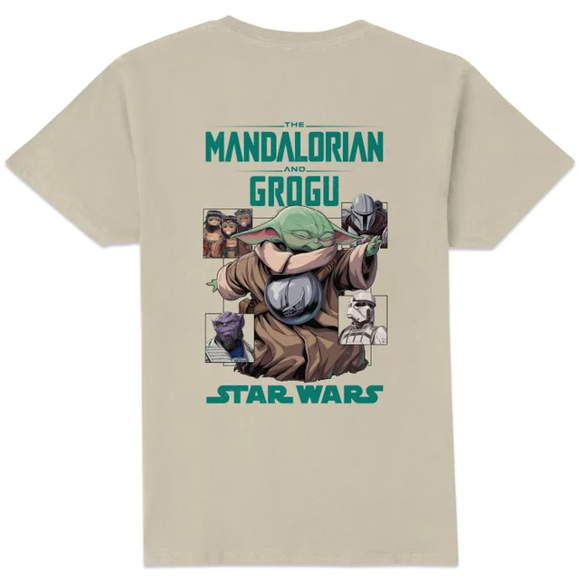 Mandalorian & Grogu Grogu Squares T-Shirt Cream