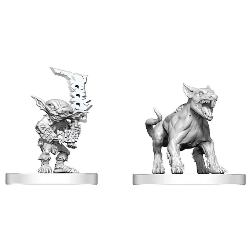 Pathfinder Battles Deep Cuts Unpainted Miniature Goblin Commando & Goblin Dog 13 cm Image 1