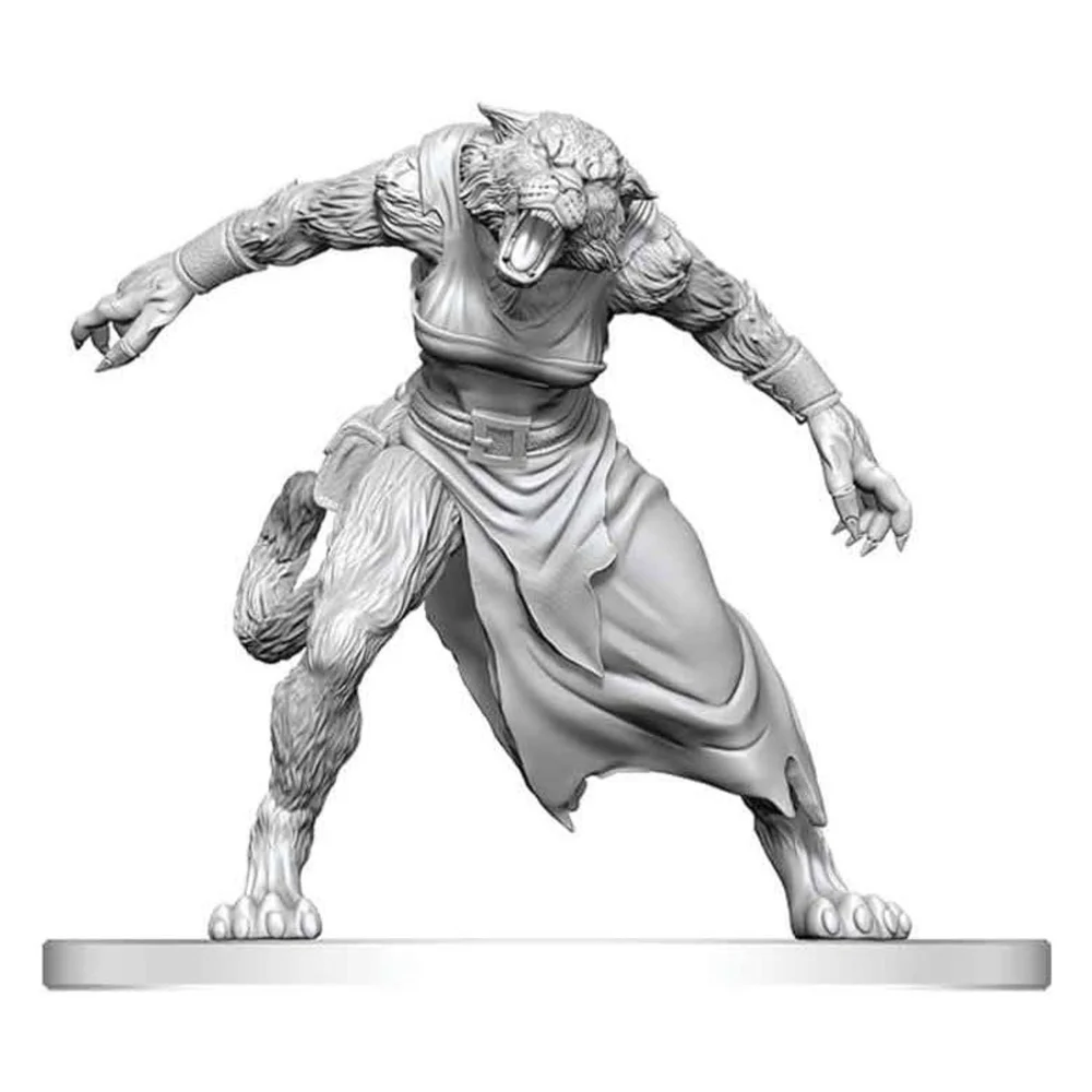 Pathfinder Battles Deep Cuts Unpainted Miniature Weretiger 13 cm Image 1