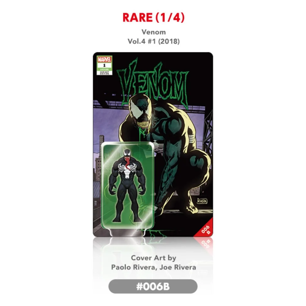 Hot-Toys-Pocket Cover Marvel 006B Venom Rare Image 1