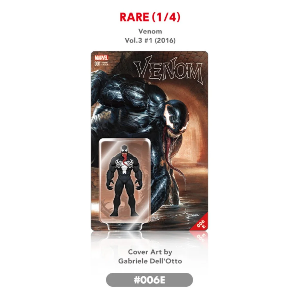 Hot-Toys-Pocket Cover Marvel 006E Venom Rare Image 1