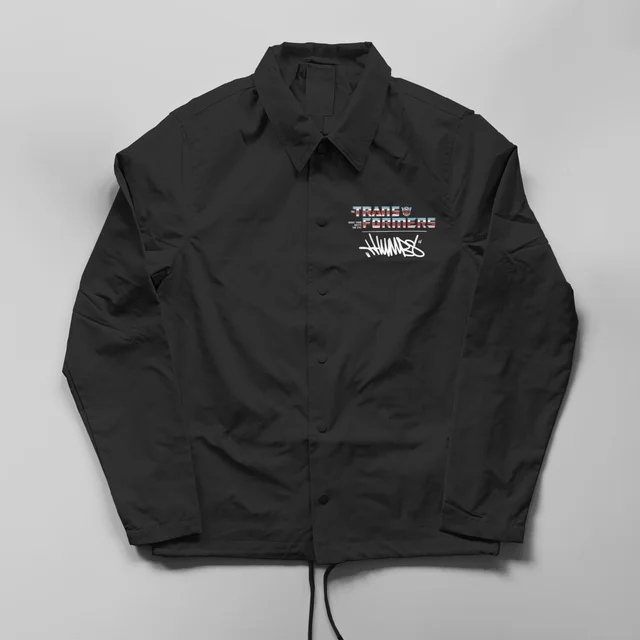 Transformers x THUMBS Soundwave Aerosol Coach Jacket Black