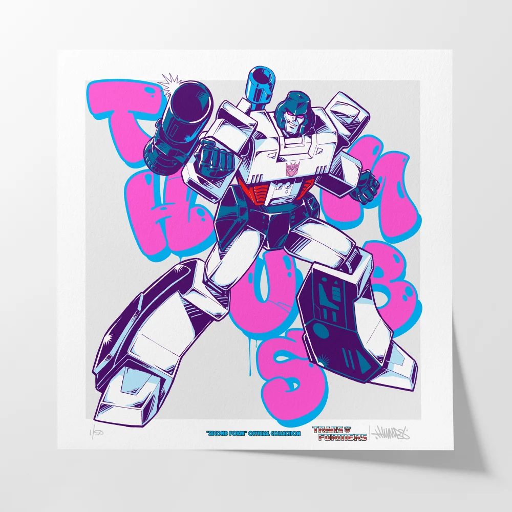 Transformers x THUMBS Megatron Art Print Image 1