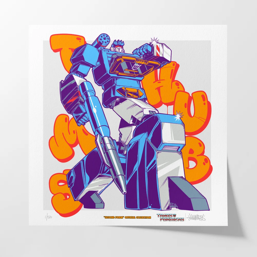 Transformers x THUMBS Soundwave Aerosol Art Print Image 1