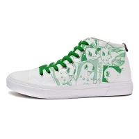 Pokemon Chikorita Green Manga Panel High Top - undefined undefined
