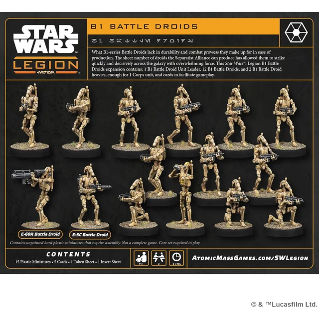 Star Wars: Legion B1 Battle Droids Miniatures Expansion