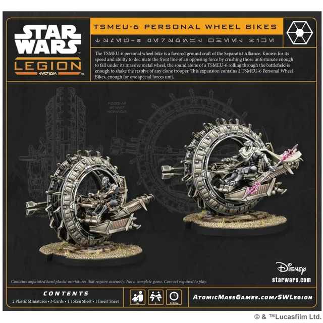 Star Wars: Legion TSMEU 6 Personal Wheel Bike Miniatures Expansion