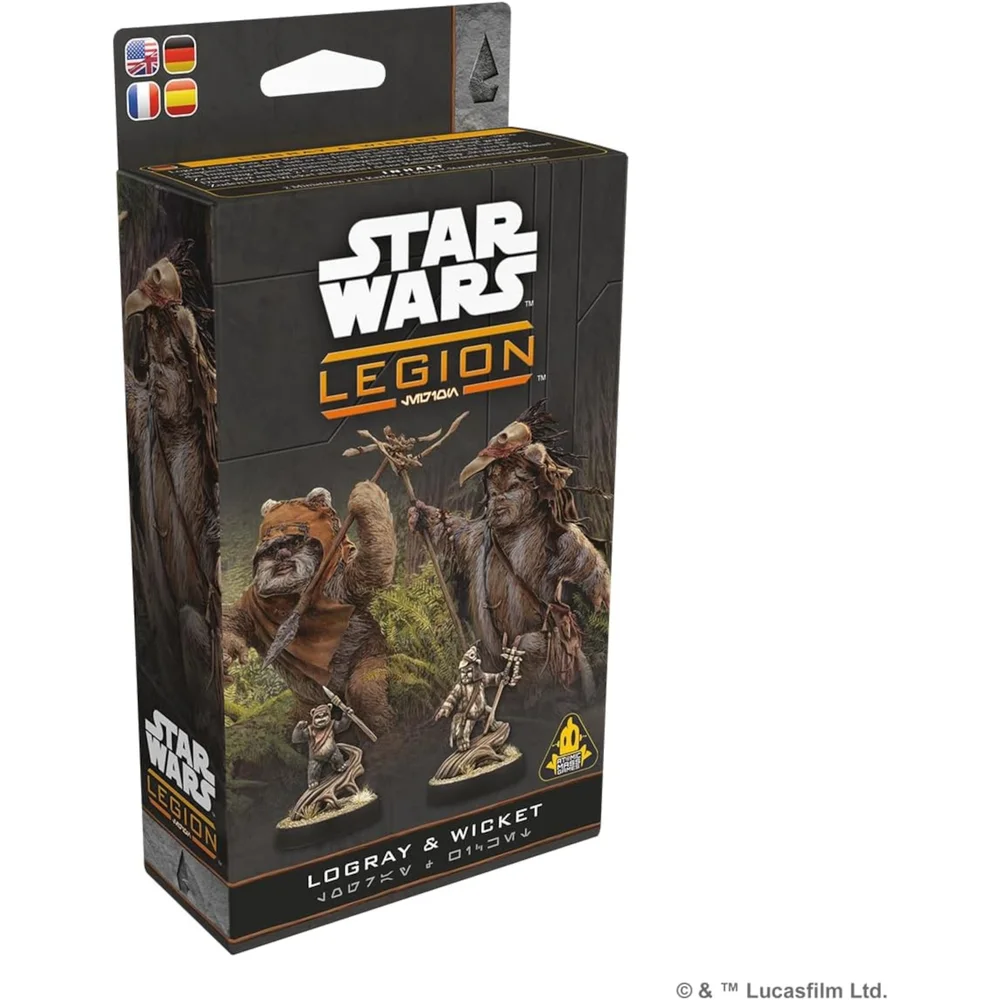 Star Wars: Legion Logray & Wicket Commander Miniatures Expansion Image 1