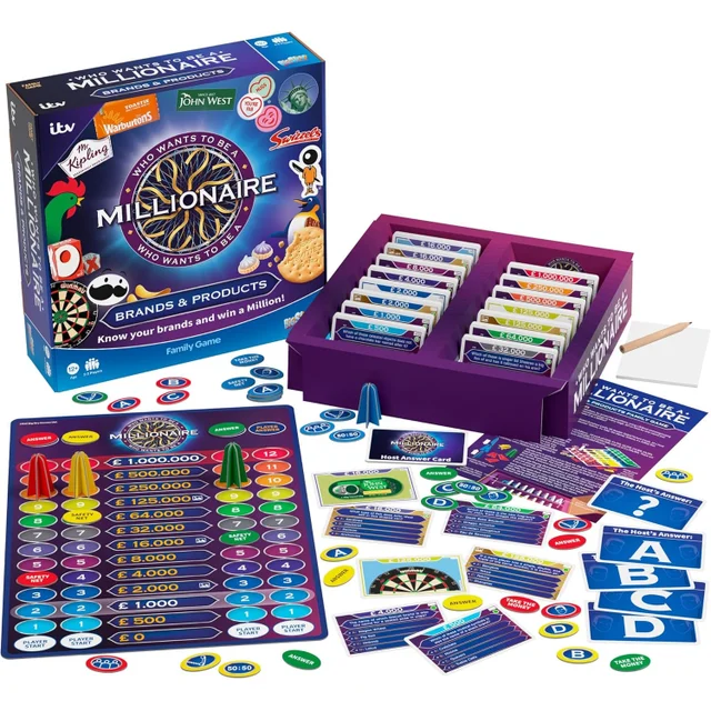Who Wants to be a Millionaire: Brands & Products Family Board Game