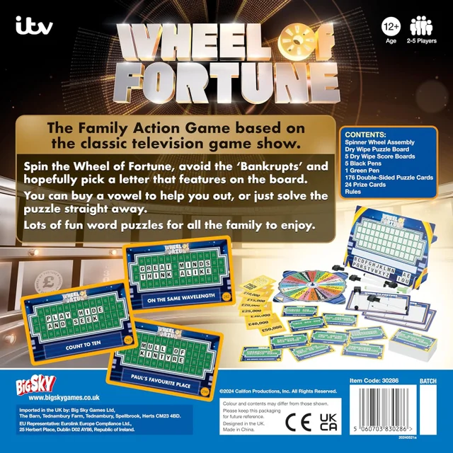 Wheel of Fortune Family Board Game