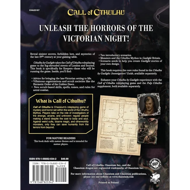 Call of Cthulhu RPG Game Cthulhu by Gaslight: Keepers's Guide