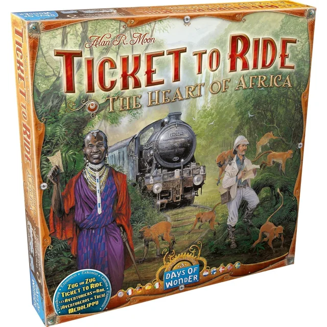 Ticket To Ride Family Board Game Heart of Africa Map Collection Expansion