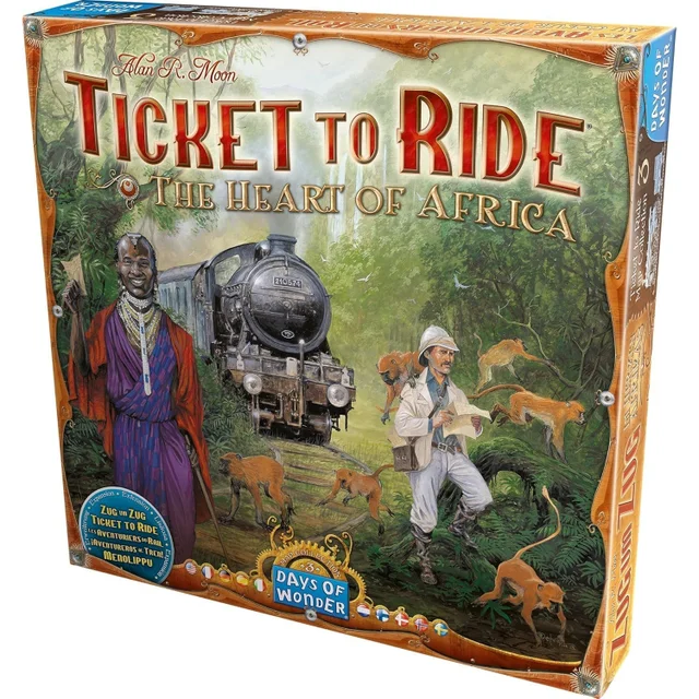 Ticket To Ride Family Board Game Heart of Africa Map Collection Expansion