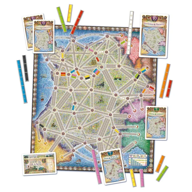 Ticket To Ride Family Board Game France & Old West Map Collection Expansion