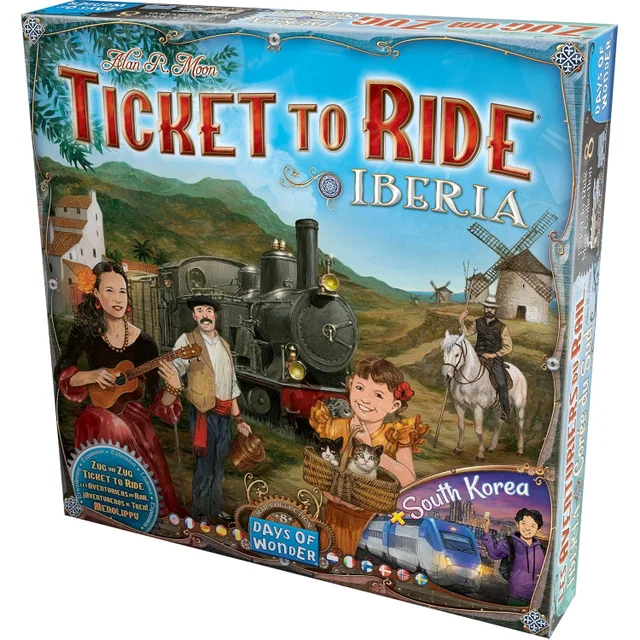 Ticket To Ride Family Board Game Iberica & South Korea Map Collection Expansion